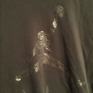 Jordan 4xl Black Tee Big a d Tall